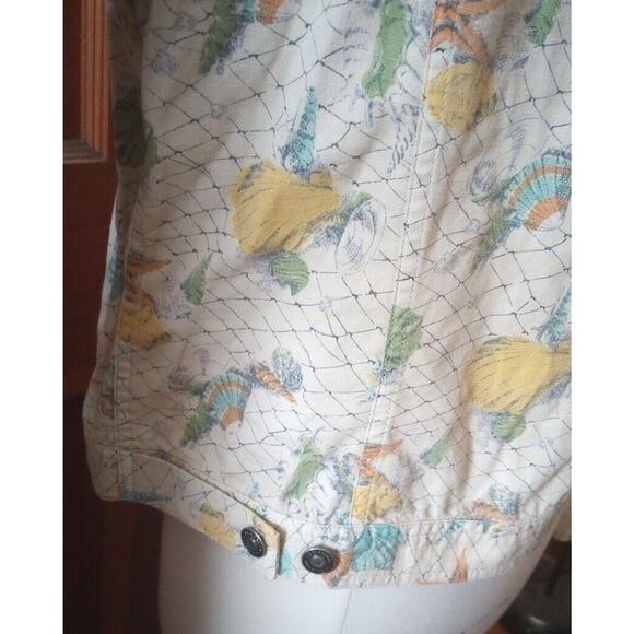 Liz Claiborne Jacket Sz L Beige Seashell Shacket NWT American Getaway C-1 - Picture 6 of 10